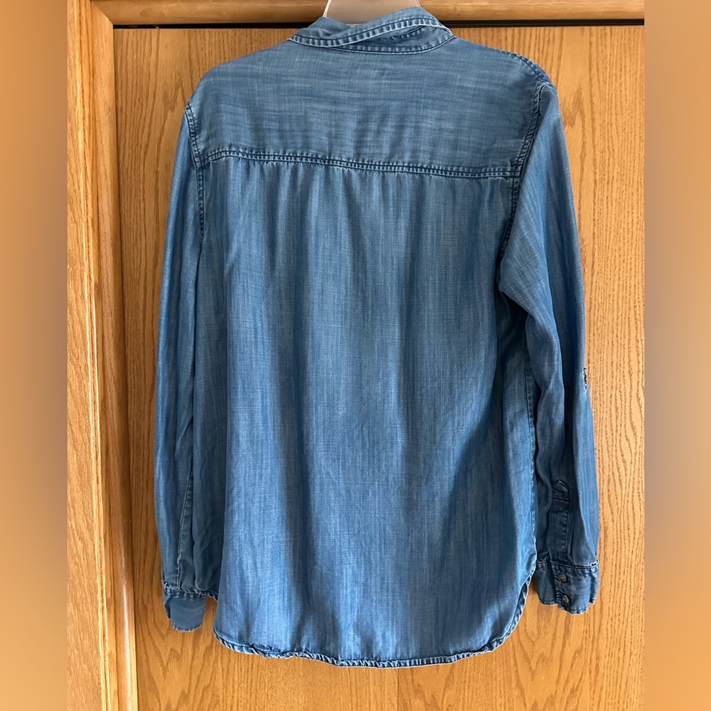 Gap Lyocell Denim Button Down - image 3